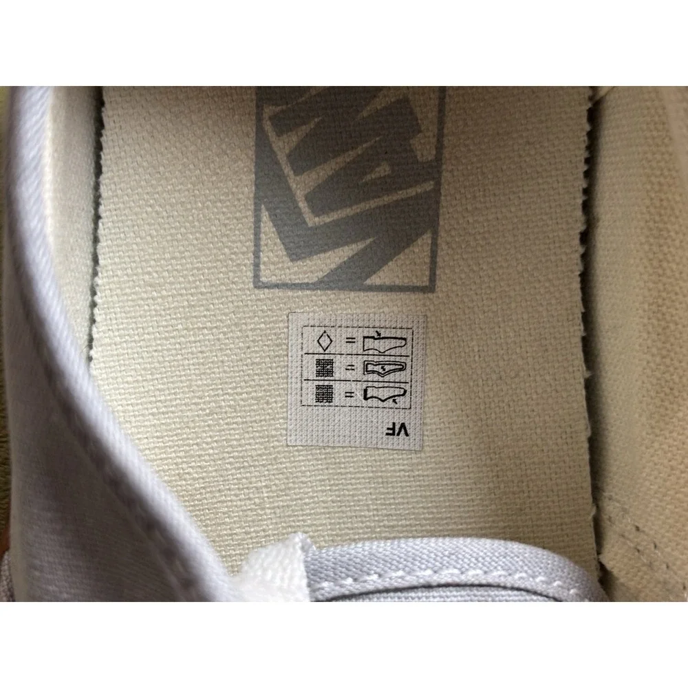 Vans Gray Canvas Skateboarding Shoes Gum Sole Lace-Up US Men's 9 D